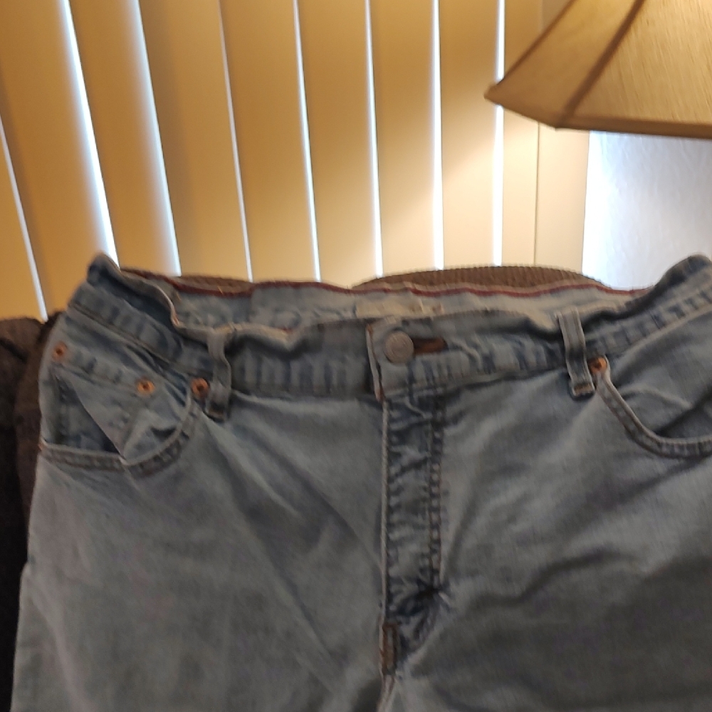 Levi's Light Blue Relaxed Fit Jeans with Red Trim